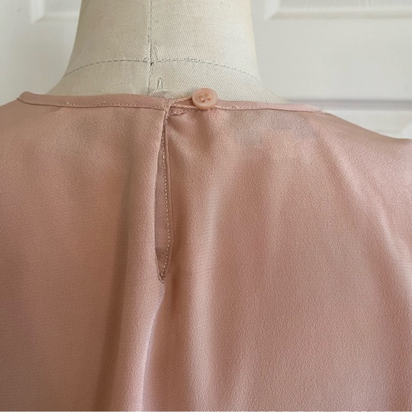 EUC vintage Christian Dior Dusty rose, pull over puff sleeved blouse - Picture 5 of 12